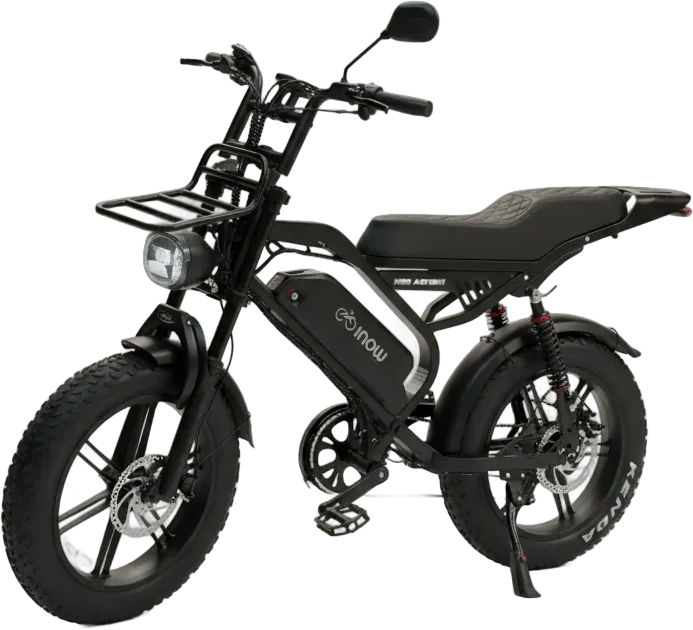 Bike elétrica INOW X50 Action Pro em fundo transparente